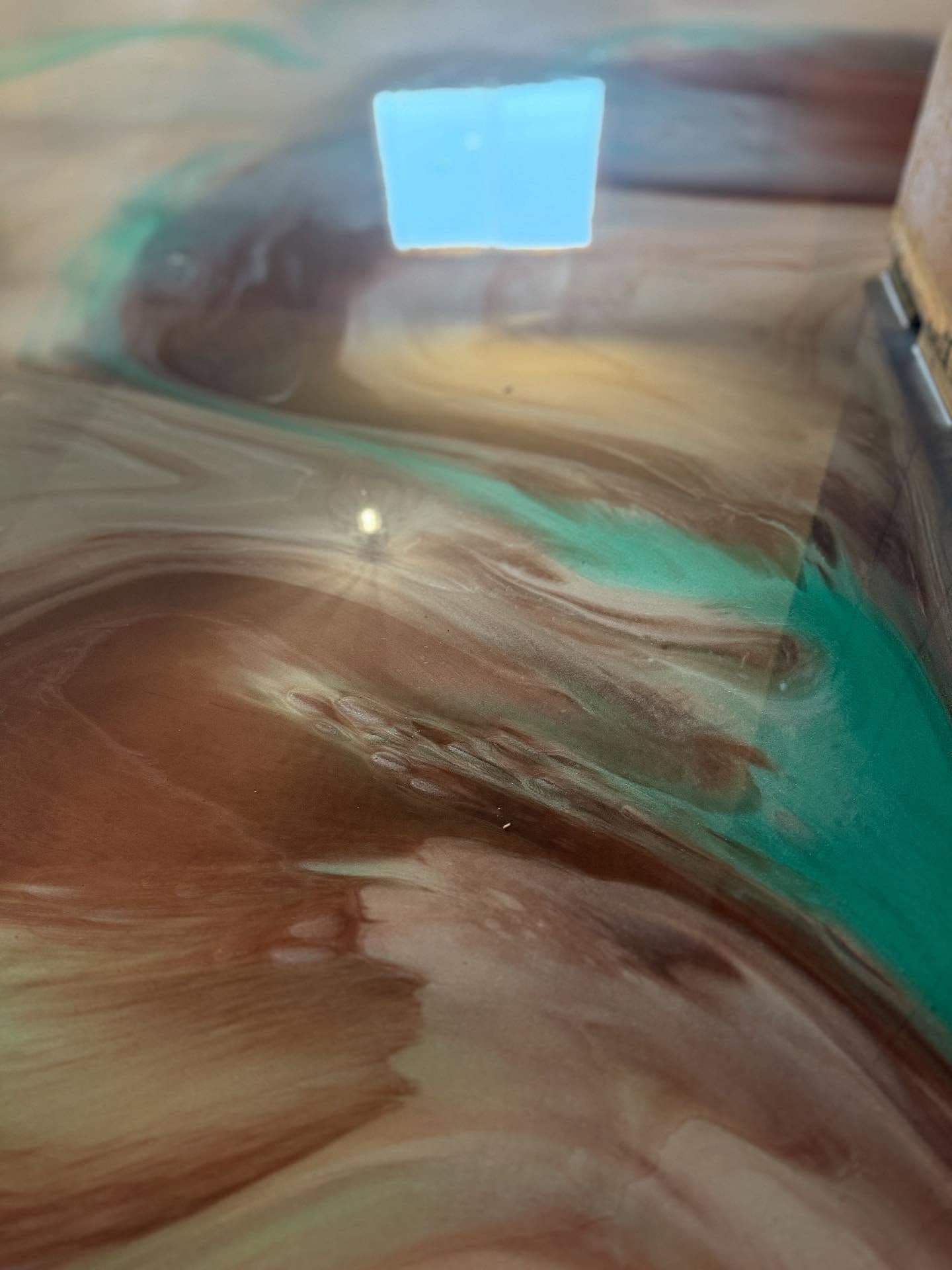 Metallic Epoxy Living Room Media 12